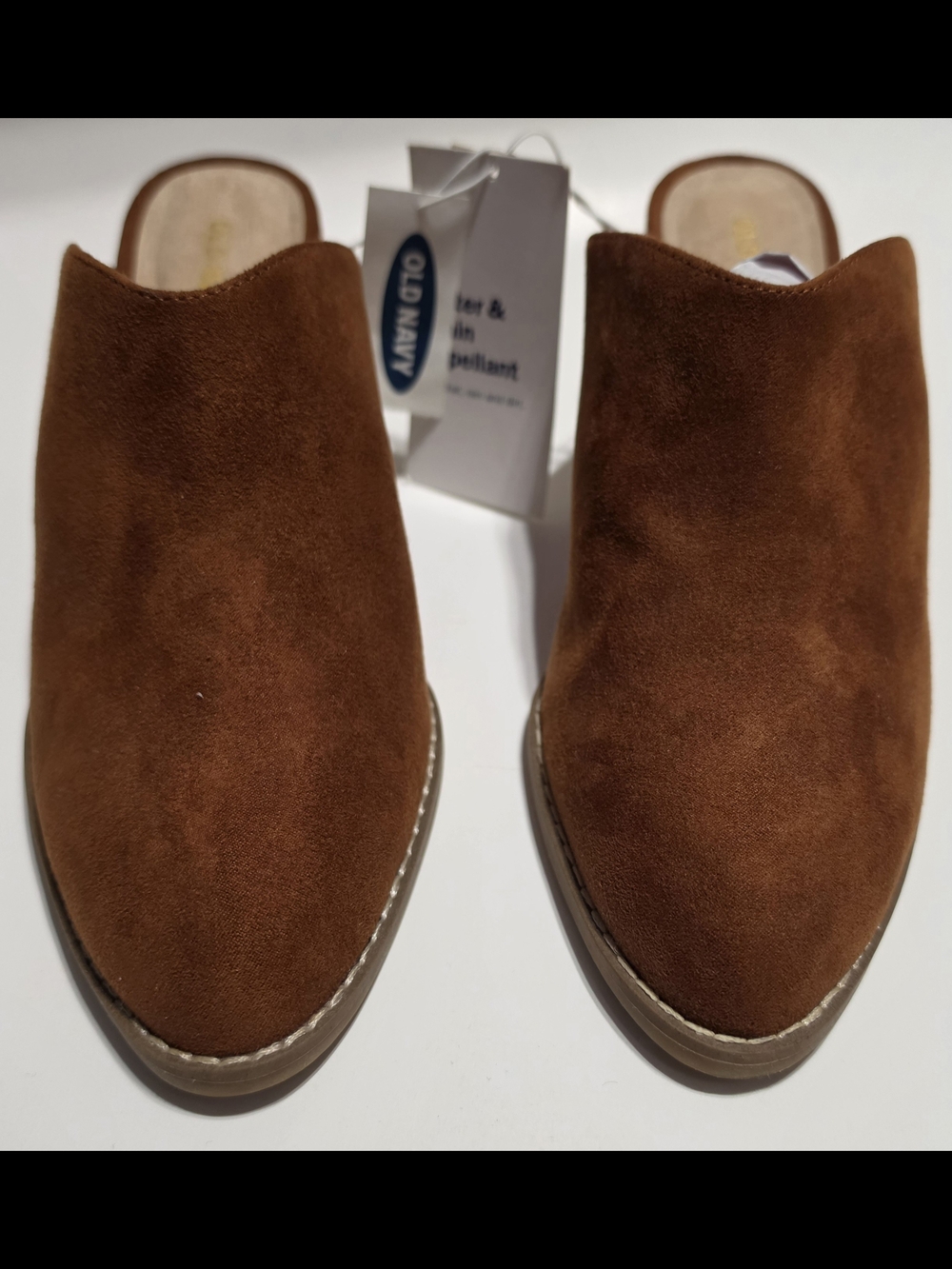 Old Navy Men's Brown Suede Slip-On Mules